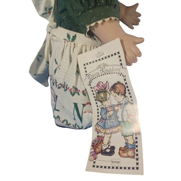 Daisy Kingdom Doll “Daisy Baby”Dimples 1991 Blonde 12" Noel Christmas Dress TAGS - Picture 6 of 11